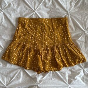 polka dot zara skort